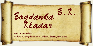 Bogdanka Kladar vizit kartica